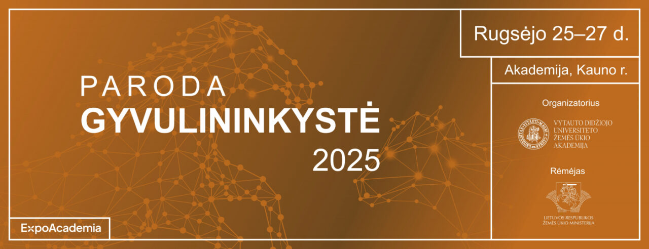 Rugsėjo 25- 27 d. vyks paroda „Gyvulininkystė 2025“