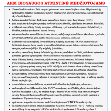 Afrikinio kiaulių maro biosaugos atmintinė medžiotojams