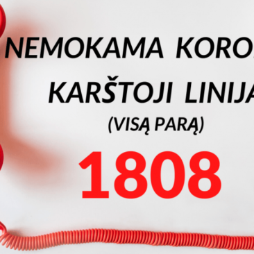Pradeda veikti Koronos karštoji linija 1808