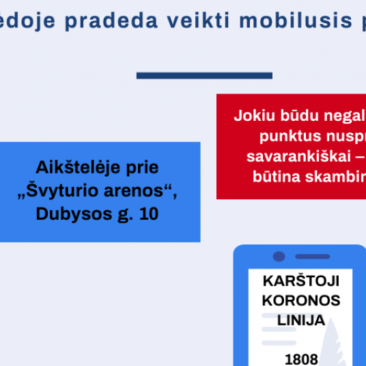 Klaipėdoje pradeda veikti mobilusis punktas