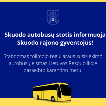 Stabdomas tolimojo reguliaraus susisiekimo autobusų eismas Lietuvos Respublikoje paskelbto karantino metu