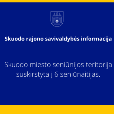 Skuodo miesto seniūnijos teritorija suskirstyta į 6 seniūnaitijas