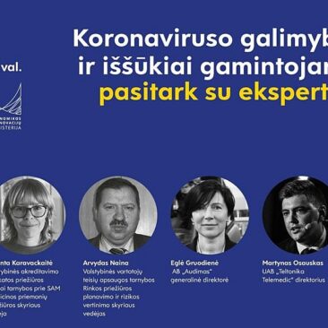 Verslininkai kviečiami stebėti tiesioginę transliaciją apie verslo galimybes gaminti tai, ko šiuo metu labiausiai reikia Lietuvai ir visam pasauliui