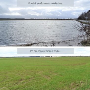 Pašalintas drenažo gedimas įvažiuojant į Skuodo miestą nuo Lenkimų pusės