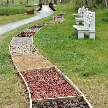 Skuodo miesto parke esančio Basakojų tako danga – atnaujinta