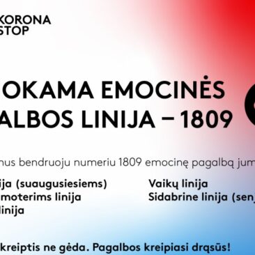 Emocinę pagalbą specialistai ir savanoriai suteikė beveik trims tūkstančiams žmonių