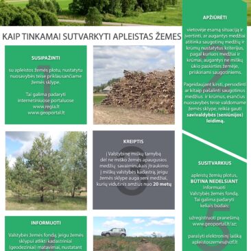 Valstybės įmonė Valstybės žemės fondas informuoja, kaip tinkamai sutvarkyti apleistas žemes
