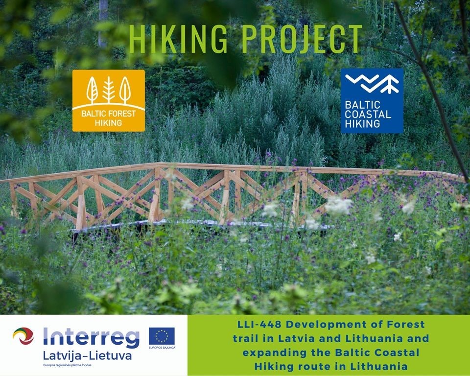 Pristatomas projektas „Miško maršrutų kūrimas Lietuvoje ir Latvijoje. Baltijos pajūrio pėsčiųjų maršruto plėtra Lietuvoje“