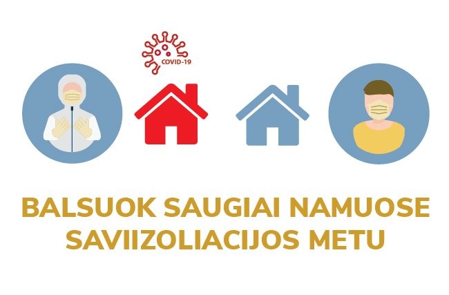 Saviizoliacijoje esantys rinkėjai kviečiami registruotis balsuoti namuose pakartotinio balsavimo metu