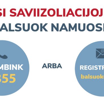 Saviizoliacijoje balsuoti norinčių rinkėjų skaičius auga