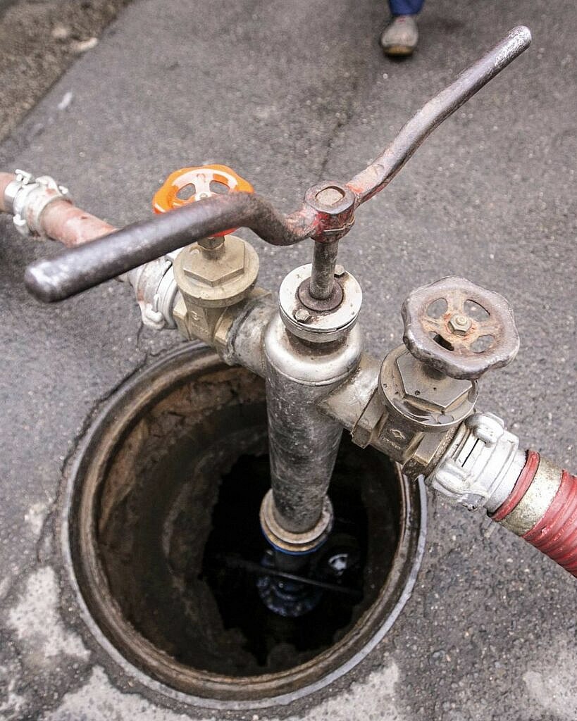 Vandentiekio vamzdynų plovimas Skuode