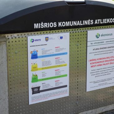 Prašoma atliekų išvežimo dienomis automobiliais neužstatyti konteinerių