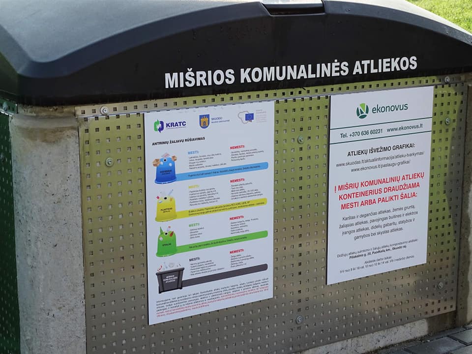 Prašoma atliekų išvežimo dienomis automobiliais neužstatyti konteinerių