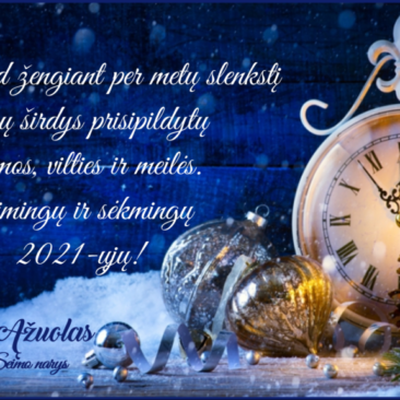 Seimo nario Valiaus Ąžuolo sveikinimas Naujųjų metų proga
