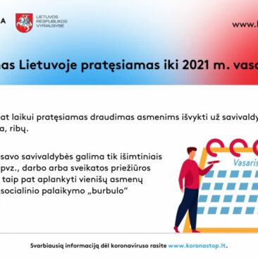 Karantinas ir judėjimo ribojimai pratęsiami dar mėnesiui