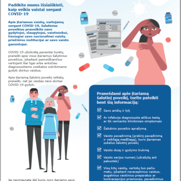 COVID-19: praneškite apie įtariamą vaisto šalutinį poveikį