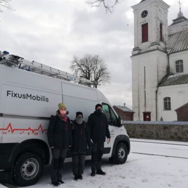 FIXUS Mobilis komanda analizavo Mosėdžio Šv. arkangelo Mykolo bažnyčios pastato būklę