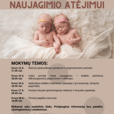 Seminarų ciklas rajono gyventojams apie šeimos pasirengimą naujagimio atėjimui