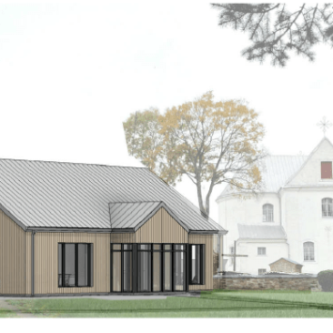 Visuomenės informavimas apie numatomą pastato – altarijos (Un. Nr. 7589-1000-2015) rekonstravimo į klebonijos pastatą ir ūkinio pastato naujos statybos Skuodo r. sav., Mosėdžio sen., Mosėdžio mstl., Muziejaus g. 4, projektavimą