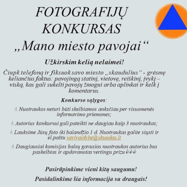 Kovo 1-oji – Tarptautinė civilinės saugos diena: skelbiamas konkursas
