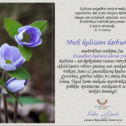 LR Seimo nario Valiaus Ąžuolo sveikinimas Kultūros dienos proga