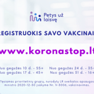 Nauja registracijos vakcinai sistema