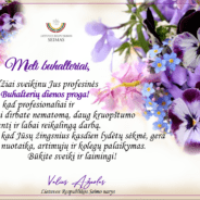 LR Seimo narys Valius Ąžuolas sveikina Buhalterių dienos proga