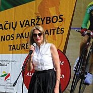 Mosėdyje aukšto meistriškumo dviračių varžyboms startą davė profesionali Lietuvos treko dviratininkė, olimpietė Svetlana Pauliukaitė-Dräger