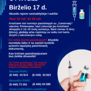 Birželio 17 d. vakcinacija be registracijos  Skuodo rajone
