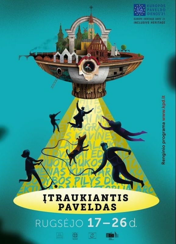 Kviečiame dalyvauti renginiuose, skirtuose Europos paveldo dienoms „Įtraukiantis paveldas“ 2021 m. paminėti!