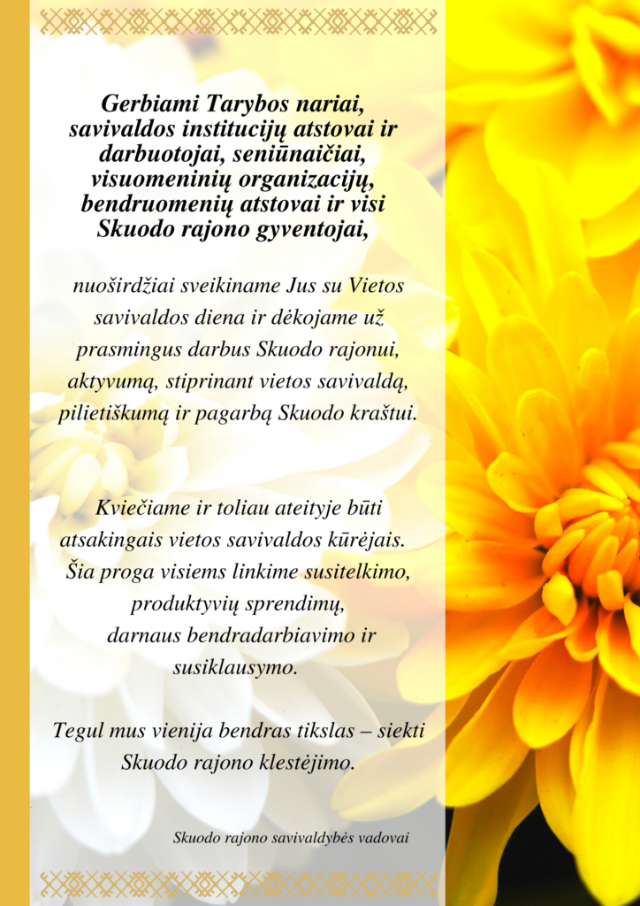 Su Vietos savivaldos diena!