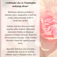 Tarptautinės mokytojų dienos proga sveikina Skuodo rajono savivaldybės vadovai