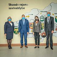 Skuode lankėsi Socialinės apsaugos ir darbo ministrė Monika Navickienė