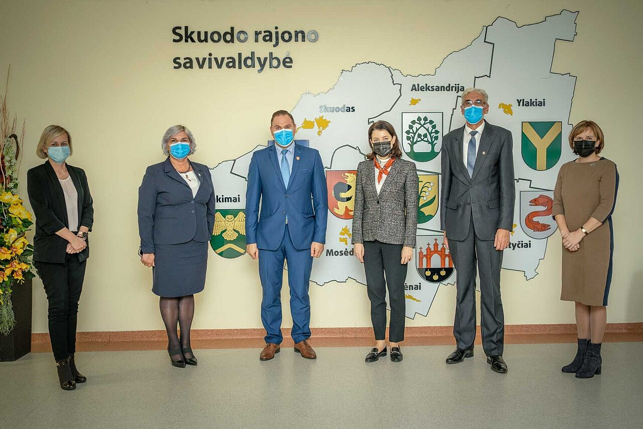 Skuode lankėsi Socialinės apsaugos ir darbo ministrė Monika Navickienė