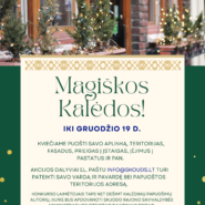 Akcija „Magiškos Kalėdos“: puoškite savo aplinką ir būkite šventinio reginio dalimi