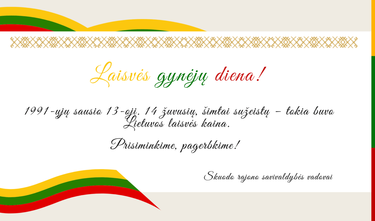 Sausio 13-oji – Laisvės gynėjų diena