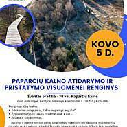 Paparčių kalno, vad. Auškalniu, atidarymo ir pristatymo visuomenei renginys