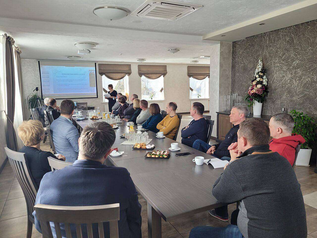 Popietėje su rajono verslininkais