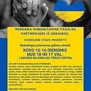 Humanitarinė pagalba partneriams iš Ukrainos