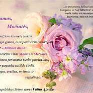 LR Seimo nario Valiaus Ąžuolo sveikinimas Motinos dienos proga!