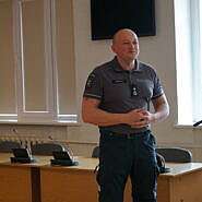 Vyko Klaipėdos apskrities vyriausiojo policijos komisariato Skuodo rajono policijos komisariato tarpinstitucinis ataskaitinis susitikimas