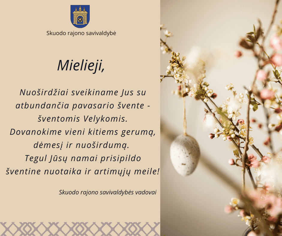 Sveikiname su šv. Velykomis!