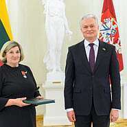 Motinos dienos proga ordino „Už nuopelnus Lietuvai“ medaliu apdovanota mosėdiškė Nijolė Jasienė