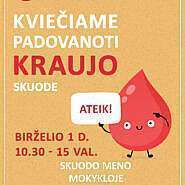 Kviečiame padovanoti kraujo!