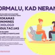 Skuodo rajono gyventojams teikiamos nemokamos anoniminės psichologo konsultacijos