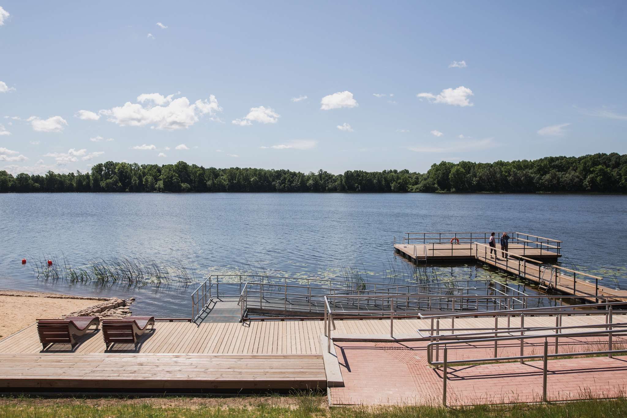 Vykdoma Skuodo tvenkinio paplūdimio smėlio ir maudyklos vandens kokybės stebėsena