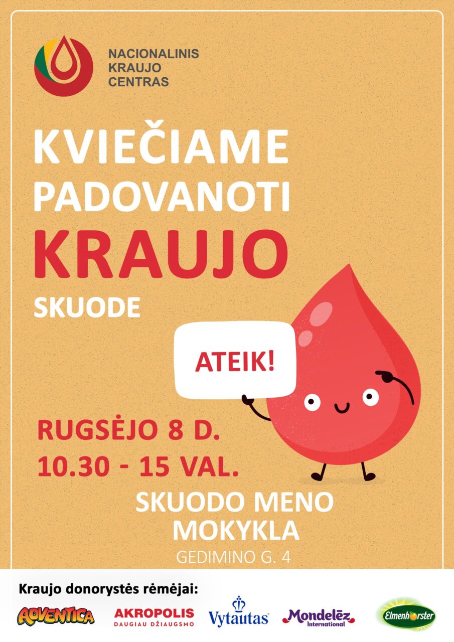 Kviečiame padovanoti kraujo!