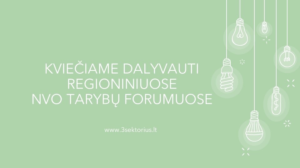 Regioniniai NVO forumai 2023