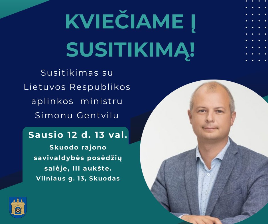 Kviečiame į susitikimą su aplinkos ministru