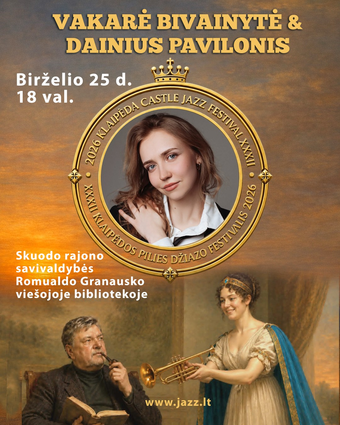 Featured image for article: XXXII Klaipėdos pilies džiazo festivalis atvyksta į Skuodą: istorinis susitikimas, kuris įvyks muzikos dėka